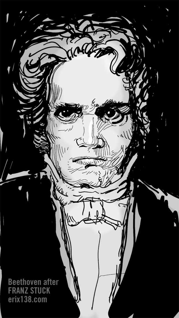 Beethoven after Franz Stuck