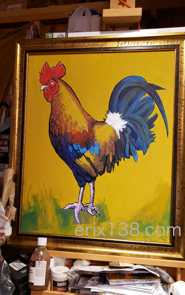 Rooster in Progress