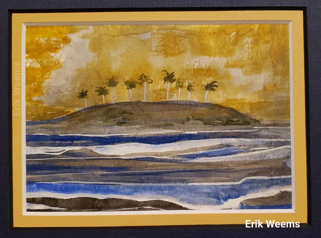 Brooding island - art by Erik Weems