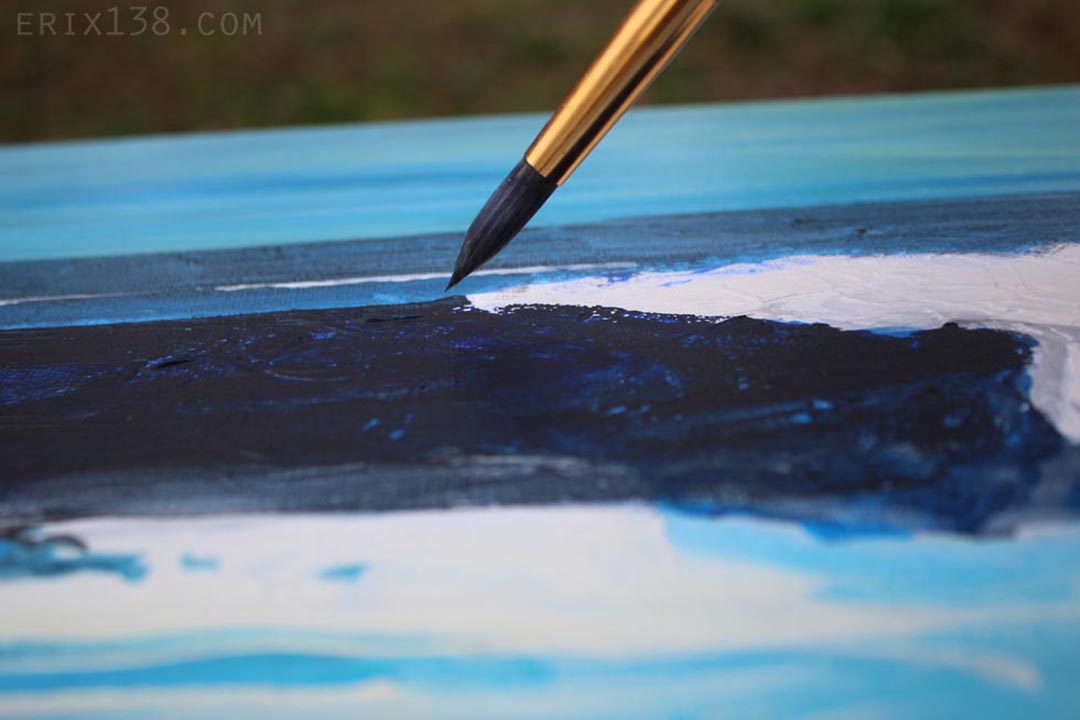 Seascape with Brush