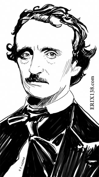Edgar Allan Poe artwork by Erik Weems