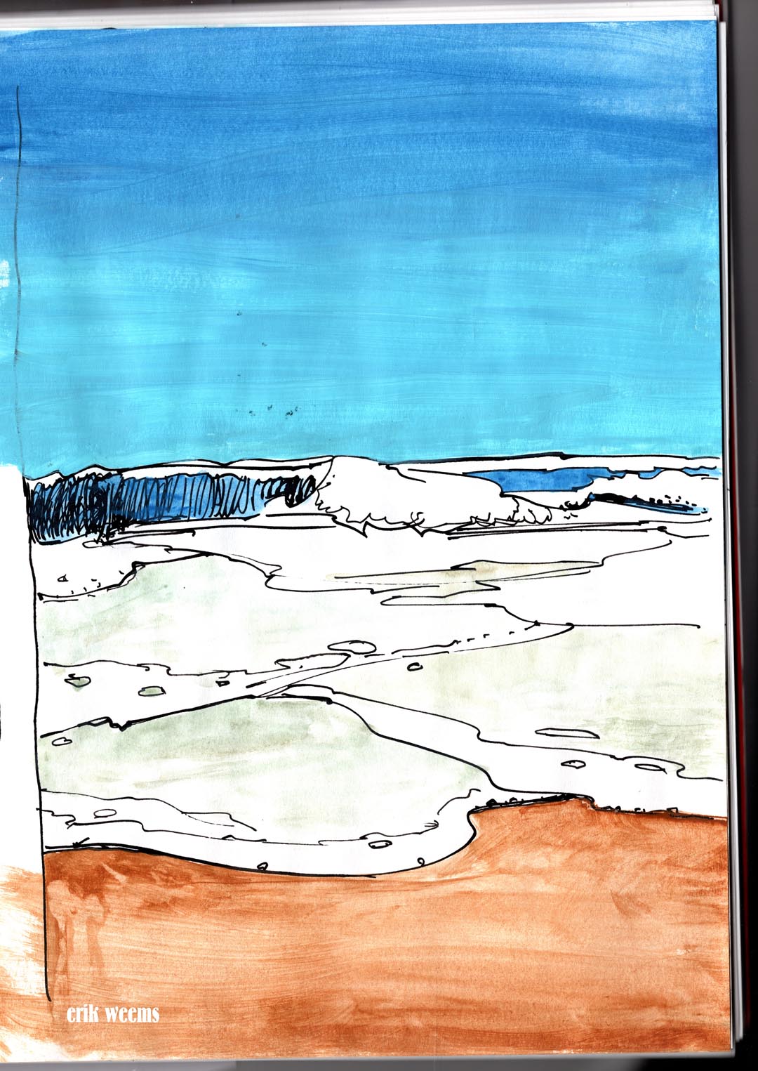 SB211 Waves and ink